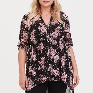 Torrid Breast Cancer Awareness babydoll shirt
